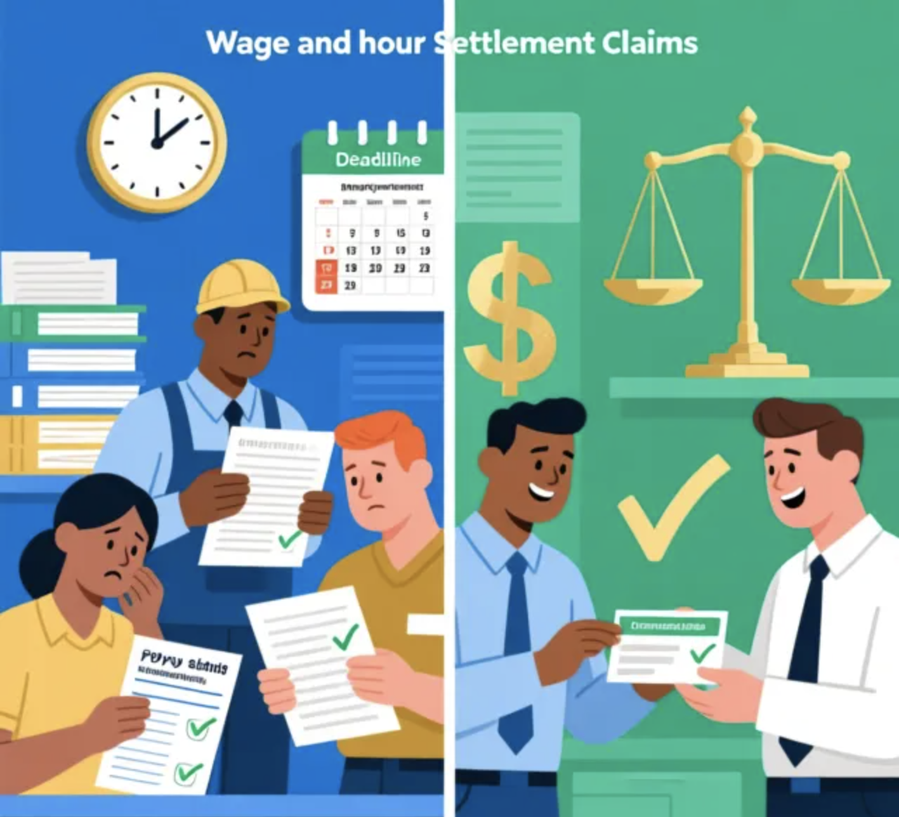 Employment Wage and Hour Settlement Claims Guide - Workers claiming compensation