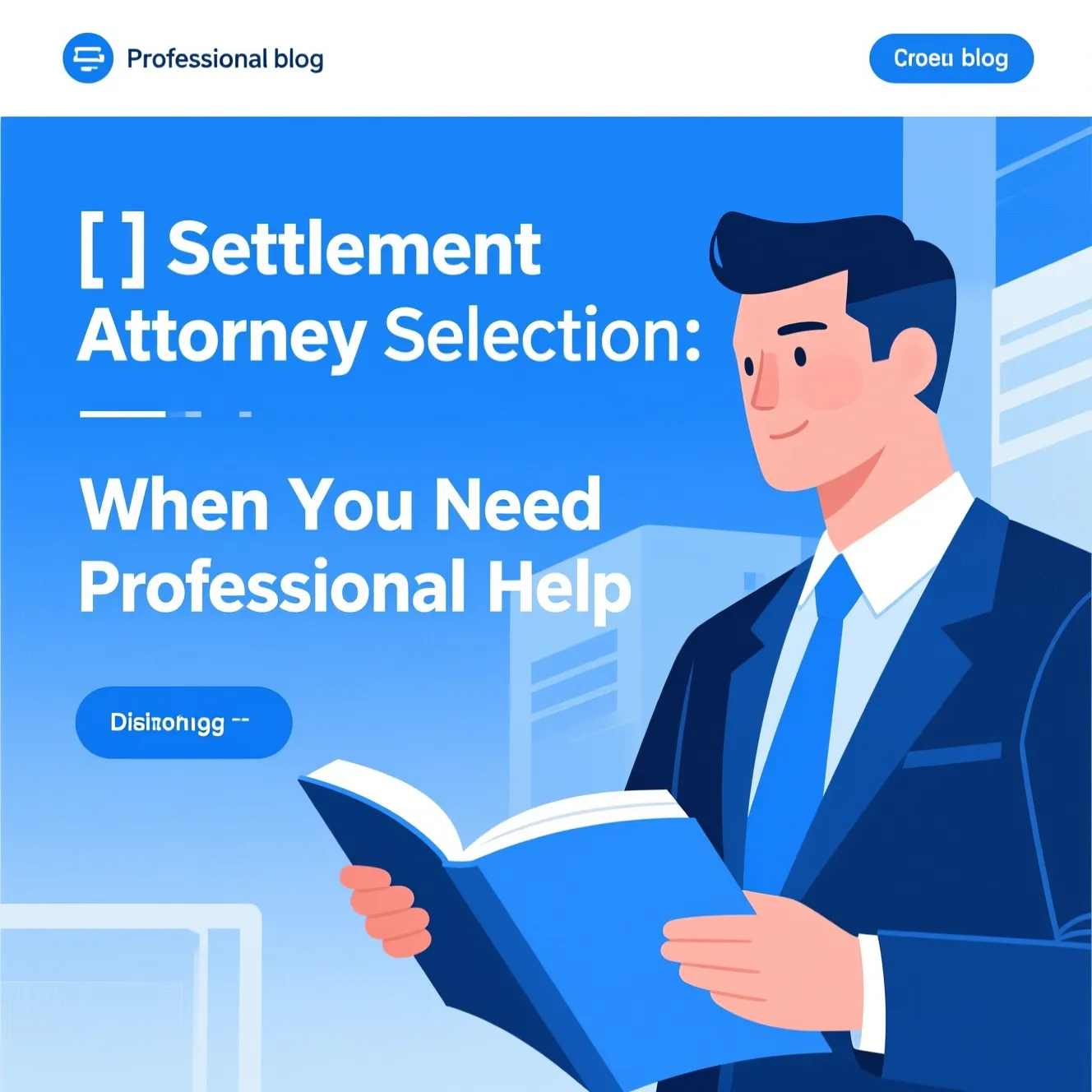 Settlement Attorney Selection: When You Need Professional Help